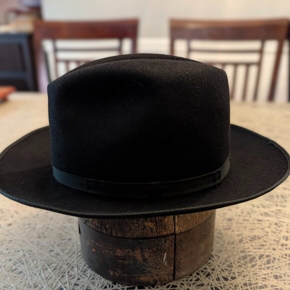 Genuine Borsalino Mascotte - Radiconcini Rome - 1997 Black Fedora 59 (7 3/8) - Picture 3 of 8